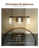 Bathroom Light Fixtures, HWH 3 Lights Bathroom Vanity Light Oil Rubbed Bronze...