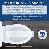 Bemis 1200SLOWT 373 Toilet Seat will Slow Close, Never Loosen and Easily Remo...