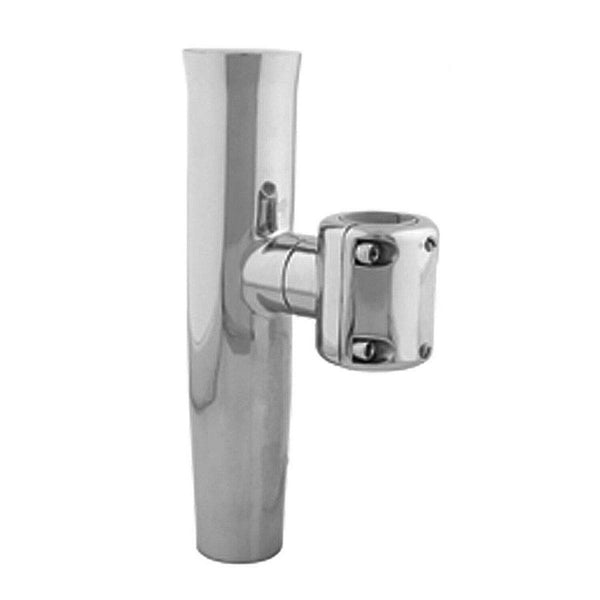 CLAMP-ON ADJUSTABLE ROD HOLDER FOR 1-1/16" TO 1-5/16" PIPE & 1-1/4" TUBE, Sta...