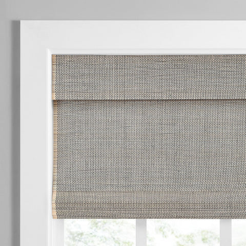 ECLIPSE Bamboo Roman Shades for Windows 27 in Wide x 72 in Long, Semi-Privacy...