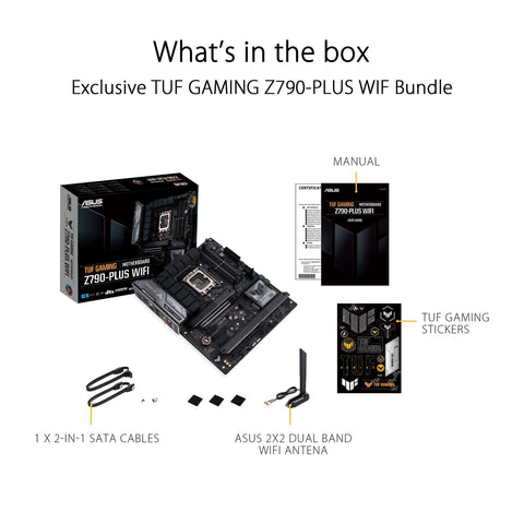 ASUS TUF Gaming Z790-Plus WiFi LGA 1700(Intel 14th,12th &13th Gen) ATX Gaming...