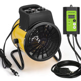 Greenhouse Heater with Thermostat - 1500W Grow Tent Heater, Greenhouse Fan, P...