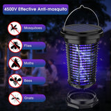 Solar Bug Zapper for Outdoor & Indoor, USB Rechargeable Mosquito Killer Lamp ...