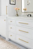 Amerock Bronx 12-5/8 inch (320mm) Center-to-Center Champagne Bronze Cabinet P...