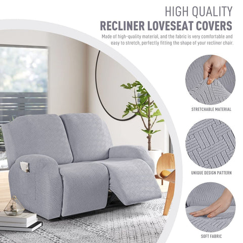 KinCam Recliner Covers, Stretch Reclining Chair Covers, Recliner Sofa Slipcov...