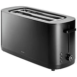 ZWILLING Enfinigy 2 Long Slot Toaster, 4 Slices with Extra 2 Slot, Black