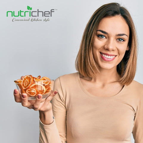 NutriChef Electric Countertop Food Dehydrator - Professional Multi-Tier Food ...