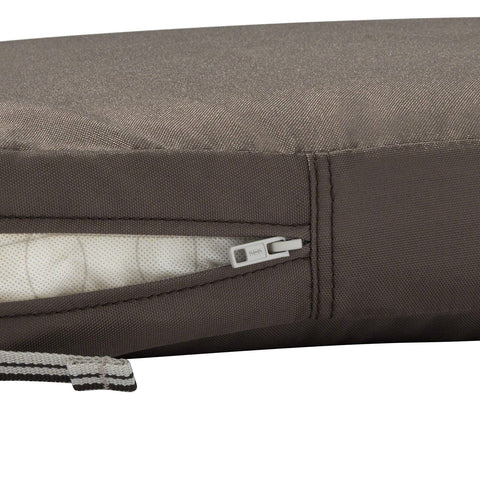 Classic Accessories Ravenna Seat Cushion, 21x21x3 Inch (Pack of 1), Dark Taup...
