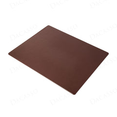 Dacasso 24&#8221; x 19&#8221; Chocolate Brown Leather Desk Pad w/Out Rails - Exe