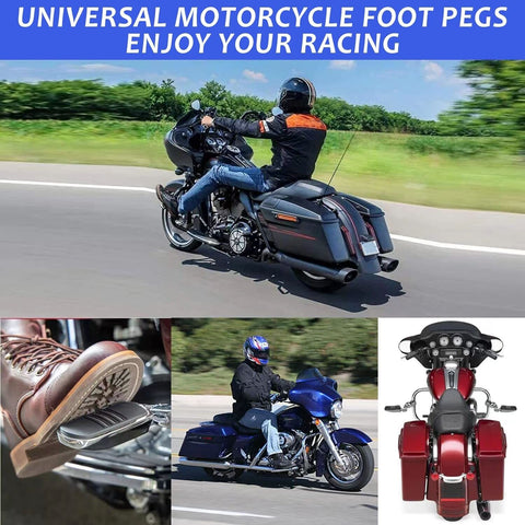 Short Angled Adjustable Highway Footpegs,1.25inch Highway Engine Guard Foot P...