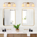 classy leaves Bathroom Light Fixtures, 3-Light Gold Bathroom Vanity Light wit...