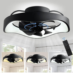 DLLT Low Profile Ceiling Fan-360-Degree Oscillating, 20'' Flush Mount Ceiling...