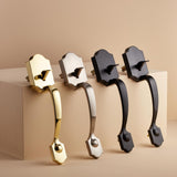 Amazon Basics Handleset with Shelby Lever - Single Cylinder Packs, Satin Nick...