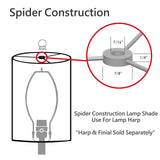 Aspen Creative 38701-2, Square Collapsible Spider Lamp Shade, Oatmeal, 10+10"...