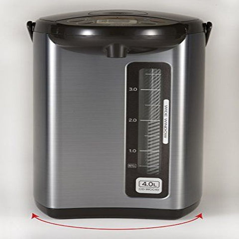 Zojirushi Micom Water Boiler & Warmer, 135 oz. / 135 / 4.0 Liters, Silver