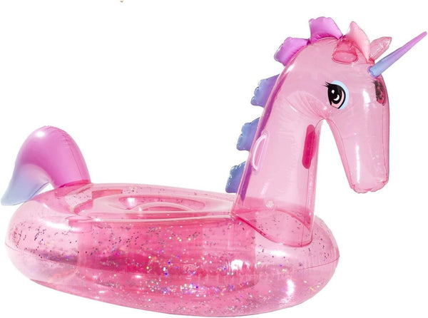 FUNBOY Giant Inflatable Glitter Unicorn, Luxury Float for Summer Pool Parties...