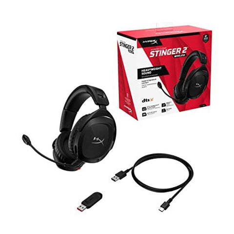 HyperX Cloud Stinger 2 - Wireless Gaming Headset – Wireless, Black/Red