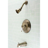 Kingston Brass KB3633PL Restoration Tub and Shower Faucet, Antique Brass 7.13...