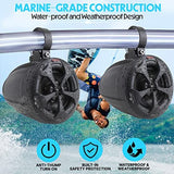 Pyle 2-Way Dual Bluetooth Off-Road Speakers - 4 Inch 800W Marine Black