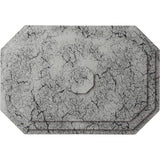 Ekena Millwork CM25FEUWC Felix Ceiling Medallion, 25 1/4"W x 17 1/4"H x 1 3/4...