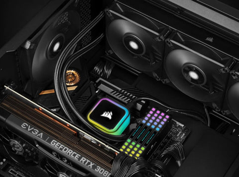 Corsair iCUE H115i RGB Elite Liquid CPU Cooler (16 Dynamic RGB LEDs, 140mm AF...