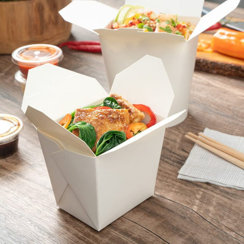 Restaurantware Bio Tek 16 Ounce Noodle Take Out Boxes 200 Disposable Food To ...