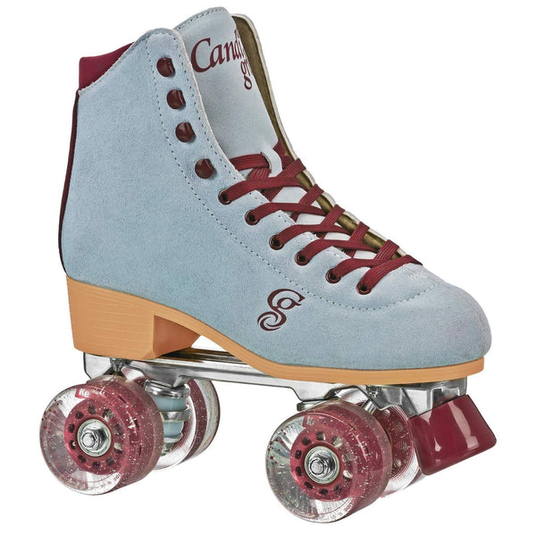 Candi GRL Carlin Quad Freestyle Artistic Roller Skates Blue/Burgandy 10