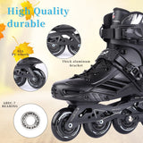 Inline Skates, High Performance Outdoor Fitness Inline Skates for Women Men A...