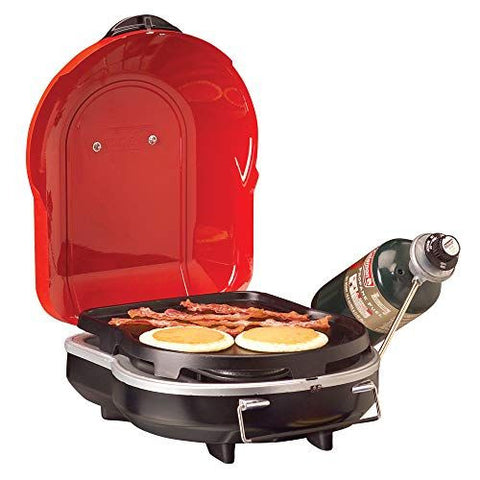 Coleman Fold N Go 1-Burner Propane Grill, Lightweight & One Size, Red