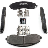 MAGMA Premium PMD2223M Semi-Metallic Brake Pads, Front