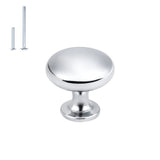 50 Pack Polished Chrome Cabinet Knobs Drawer Knobs Dresser Knobs,Solid Round ...