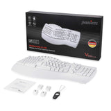 Perixx Periboard-612 Wireless Ergonomic USB Split Keyboard, US English Layout