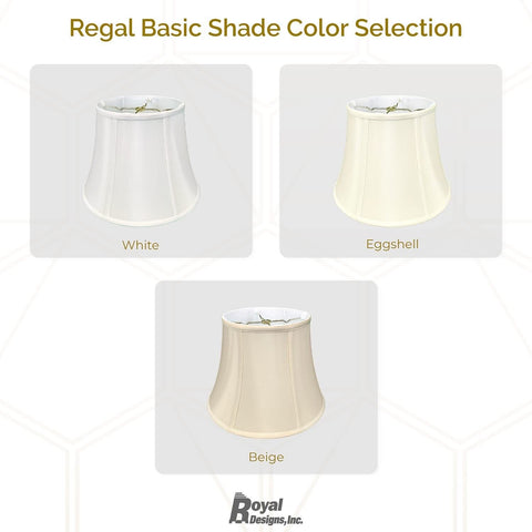 Royal Designs Modified Bell Lamp Shade - White - 11 x 18 x 13.5