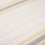 Lush Decor Farmhouse Stripe Reversible Quilt Set, 2 Piece Set, Twin XL, Yello...