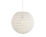 JONATHAN Y JYL6503A Luna 15.7" Woven Rattan Orb LED Pendant Minimalist Modern...