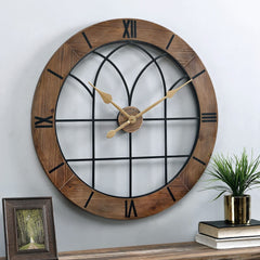 FirsTime & Co. Brown Josie Arch Wall Clock for Home Office, School, Kitchen, ...