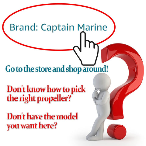 CAPTAIN Outboard Propeller fit Johnson,Evinrude,BRP,E-Tec 15-35 HP Engines, 1...