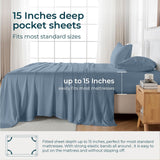 Twin Sheets Set by Gokotta,100% Rayon Derived from Bamboo Sheets Twin Size,So...