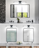 OKELI 24 inch LED Black Vanity Light - Dimmable - 5CCT - Modern Bathroom Ligh...