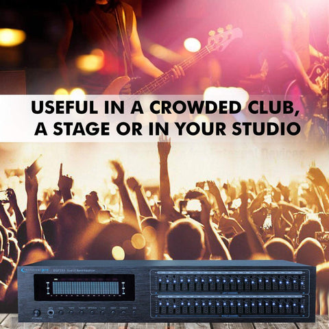 Technical Pro Dual 21 Band Professional Stereo Equalizer with Individual LED ...