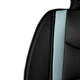 FH Group Car Seat Covers Front Set Faux Leather Black -