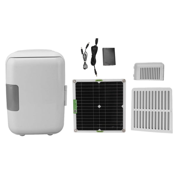 Portable Mini Fridge, 50W Monocrystalline Solar Panel DC18V Solar Powered Ref...