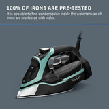 Rowenta Steam Force Stainless Steel Soleplate Steam Iron for Clothes 400 Micr...