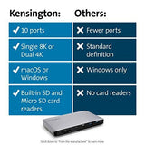 Kensington SD2500T Thunderbolt 3 and USB-C Docking 60W Power Delivery, black