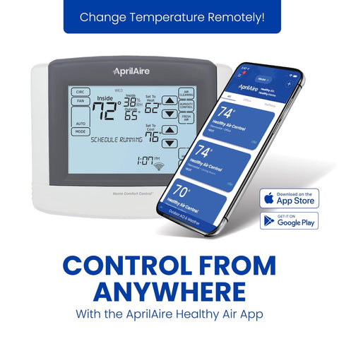 AprilAire 8910W Wi-Fi Programmable Touchscreen Thermostat with IAQ Control; A...