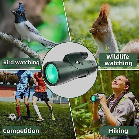 Skyhawk 12X55 HD Monocular +Smartphone Mount, Mount