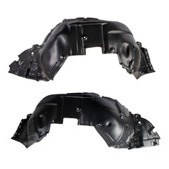 TRQ Front Inner Fender Liner Set Compatible with 2007-2009 Lexus LS460 2008-2...