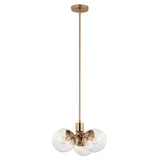 KICHLER Silvarious 3-Light Convertible Pendant, Soft Modern Light with Clear ...