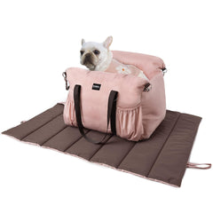 Small Dog Car Seat, Waterproof Dog Booster Seat for Car with Portable Dog Mat...