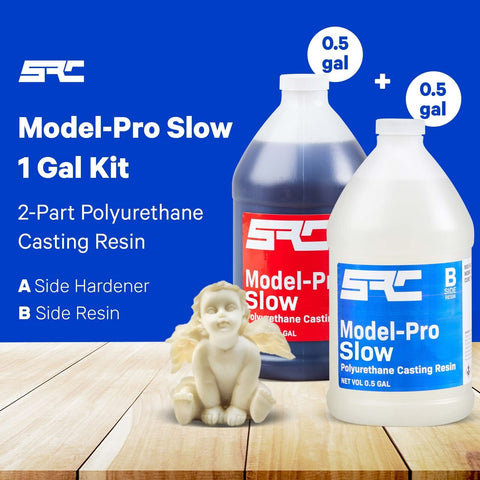 SPRESIN Model-Pro Off White Slow 2-Part Polyurethane Casting Resin Kit for Ha...